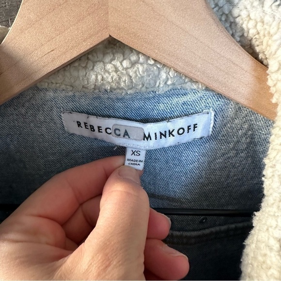 Rebecca Minkoff Clark Denim Jacket With Studs Sz XS - Picture 5 of 7